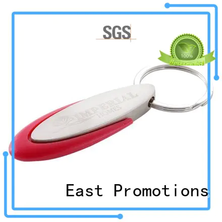 East Promotions nice custom shape metal keychains chain for key
