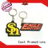 East Promotions worldwide custom rubber keychains with good price for sale