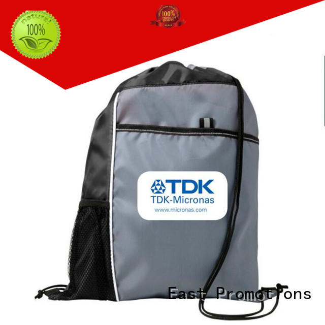clear durable drawstring backpack canvas for school East Promotions