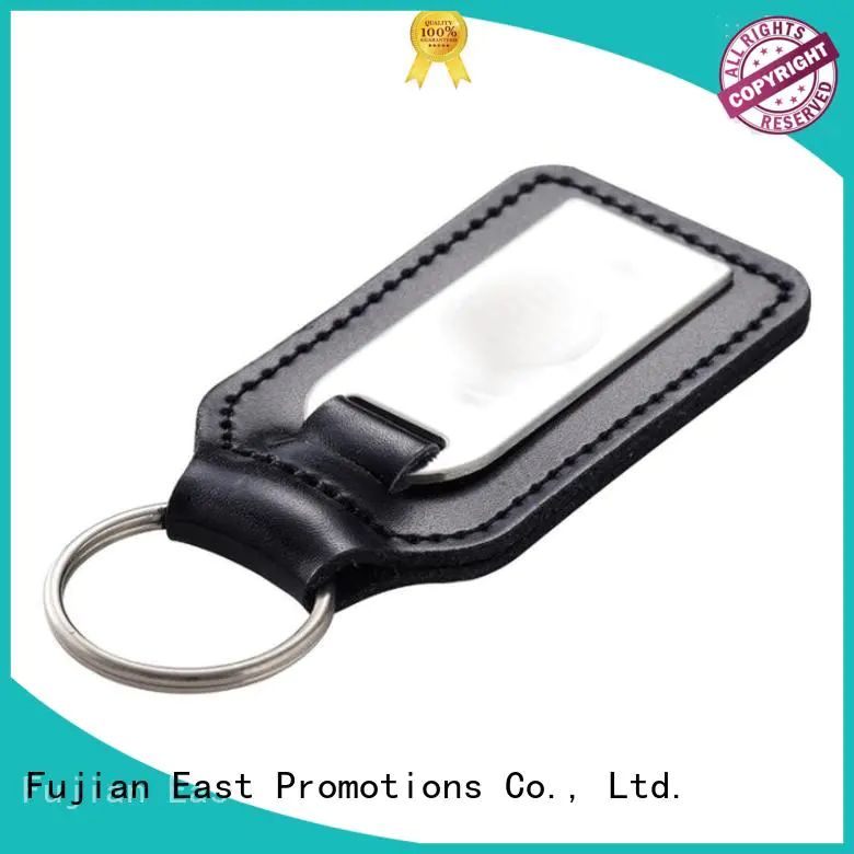 East Promotions best leather keychain blanks best manufacturer for souvenirs of school anniversary